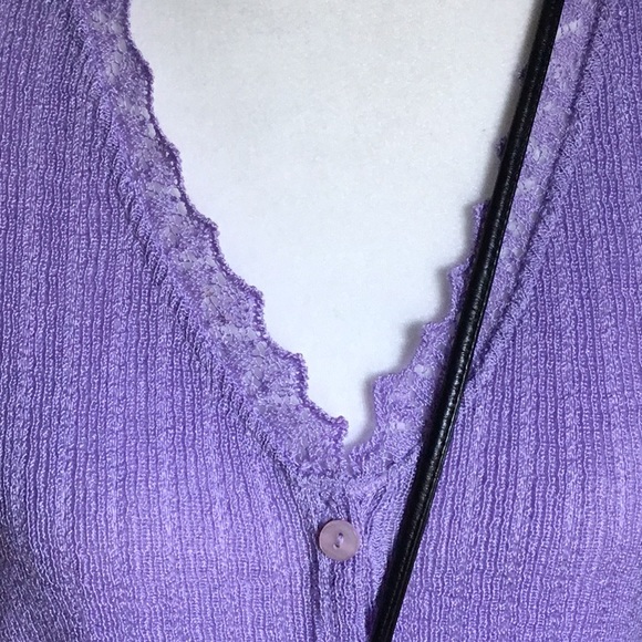 Norton McNaughton lavender cardigan - Picture 2 of 5